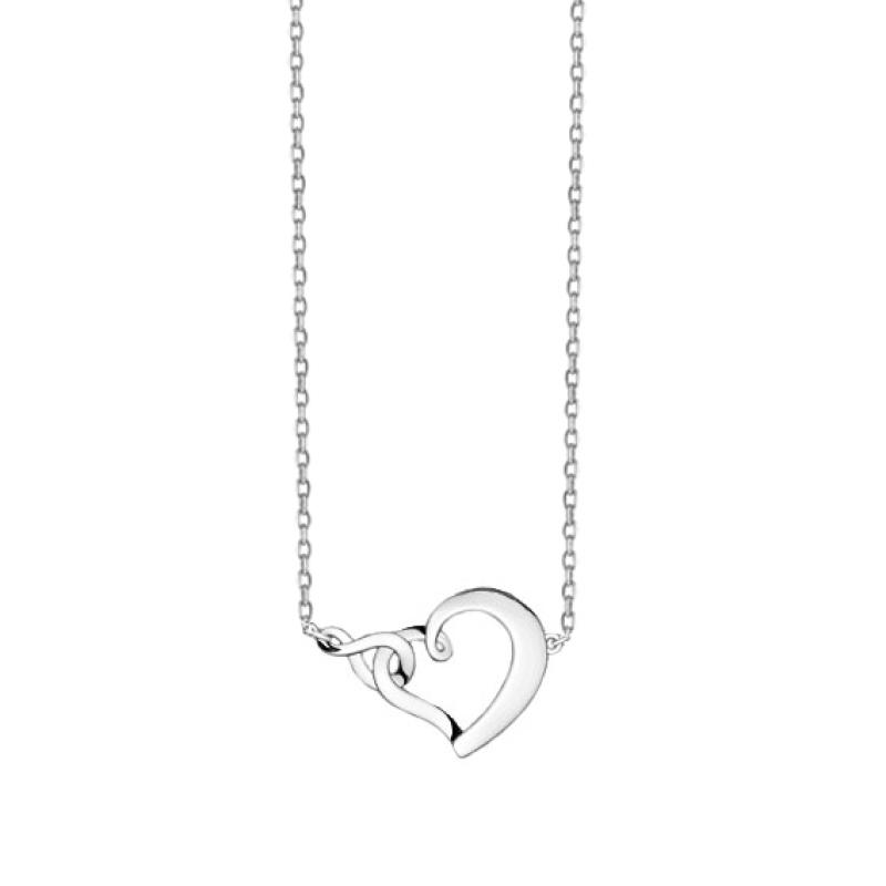Colier argint cu inima si infinit DiAmanti Z1559N-DIA (Argint 925‰ 2,3 g.)